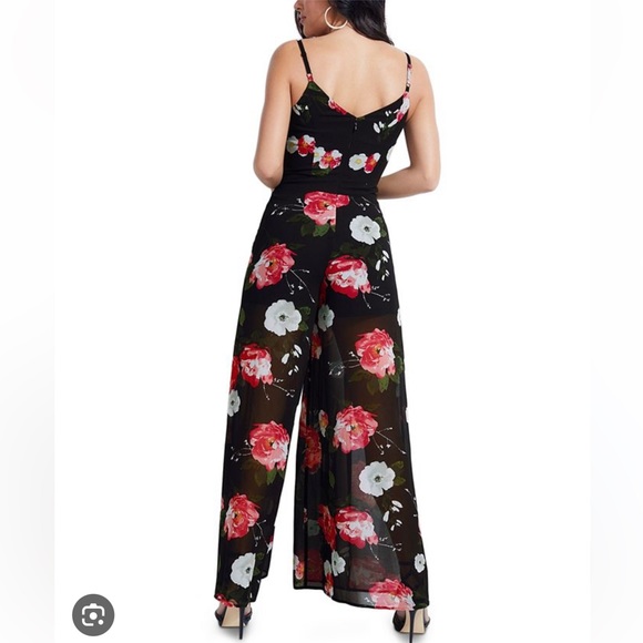 Guess Arielle Floral Print wide leg jumpsuit - Picture 2 of 3